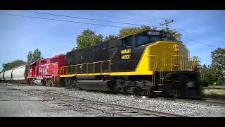 Decatur & Eastern Illinois Railroad WAMX 4002 GP40-2LW + Indiana Railroad  GP38-2 Freight 10/24/18