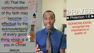 ◄ Philemon 1:6 ► That the communication of thy faith may become effectual by the acknowledging of...