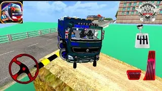 🚛 Bharat Benz truck Speed breakers  Road Test 🥵 | Bus simulator indonesia game Android Gameplay #