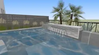Las Colinas Modern Compact Swimming Pool & Spa