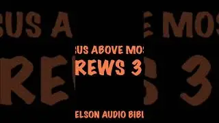 Hebrews 3 NLT #audiobible #biblestories #biblecontent #Jesusisgreater #moses #servant #service