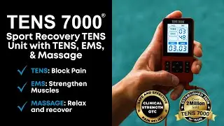 Recover Faster with the TENS 7000 Sport Recovery TENS Unit | TENS + EMS + Massage