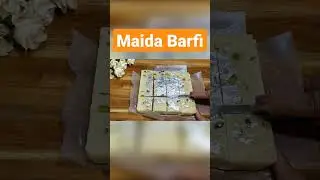 Maida barfi recipe in hindi | Indian sweet recipe | #cooking #recipes #youtubeshorts #sweet #barfi
