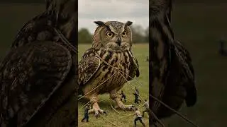 Inside the Miniature World &ndash; A Giant Owl Strikes! | Epic Creature Encounter #Shorts