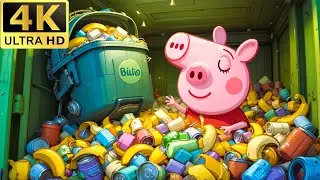 George Lost In The Garbage Truck 🌟 | Peppa Pig Style Kids Story #peppepig #sprunki #horror