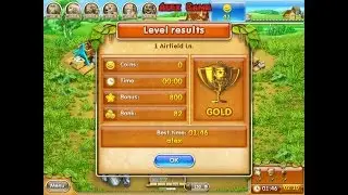 Farm Frenzy 3 Russian Roulette (1 Airfield Ln) GOLD Веселая ферма 3 Русская Рулетка Аэродромная 1