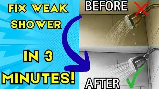 FIX WEAK SHOWER!  Boost Your Shower Pressure: DIY Hacks & Upgrades