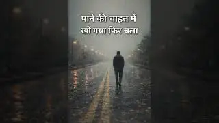 Pane Ki Chahat Me 💔🌧️ | Kho Gaya Phir Chala | Sad Aesthetic Lyrics 🌙 #shorts