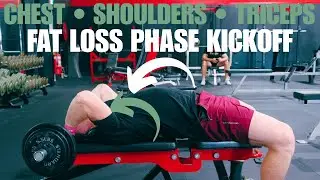 Chest Shoulders & Triceps Workout | Push Day After Vacation 🔥 Fat Loss Phase Kickoff & Reset 💪