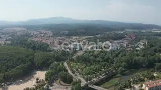 Drone Flight Over Girona Town and Old Buildings | Stock Footage - Envato elements