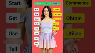 Basic vs Advanced English Vocabulary | Speak Like a Native Speaker 🇺🇸 #LearnEnglish #AdvancedEnglish