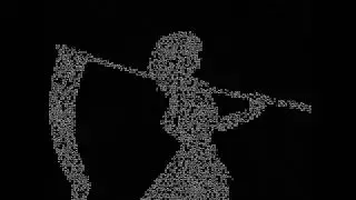 Bad Apple! but matrix (white)