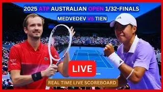 Daniil Medvedev Vs Learner Tien LIVE Score UPDATE 2025 ATP Australian Open Tennis 1/32-Finals