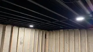 Basement Remodeling ceiling painting