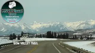 Winter Drive On the Smith Dorrien Trail Canada