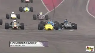 Start of the Gold Helmet Formula B race at COTA 2020
