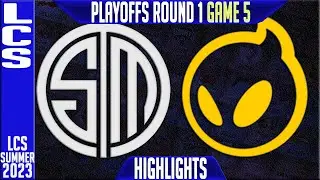 TSM vs DIG Highlights Game 5 | LCS Summer 2023 Playoffs Lower RND 1 | Team Solomid vs Dignitas G5