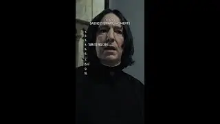 Snape's sassiest moments #HarryPotter #SeverusSnape