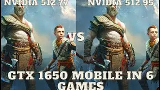 Nvidia Driver 512.77 vs 512.95 | Gtx 1650 Mobile | Tested in 6 Games