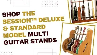 Shop the Best Multi Guitar Stands | The Session&trade;  Product Line from GuitarStorage.com | Made In USA