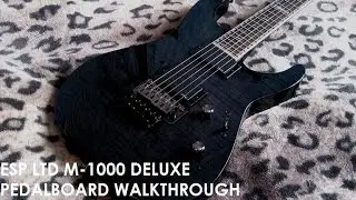 ESP Ltd M-1000 Deluxe | Pedalboard walkthrough