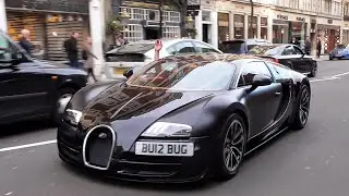 SUPERCARS in LONDON One-Off Sang Noir Bugatti Veyron SS  - FLASHBACK #14