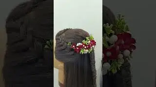 open hair style for wedding #shorts