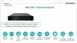 SPON NBS 2301 Multi Zone Mixer Amplifier