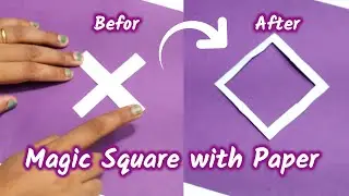 DIY Magic Square Puzzle | Paper Folding Magic Trick #magicsquare #papercraft #mathcraft #diycraft