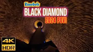 Black Diamond Knoebels dark ride POV & 1st time Reaction 4K HDR