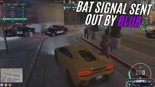 Blur sends out the Bat Signal during a race | GTA 5 RP NoPixel 4.0