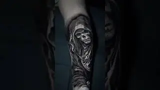 Grim Reaper done at @stefanostattoofl #tattoo #tattooartist #realistictattoo #blackandgraytattoo