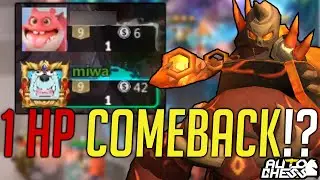 ⭐⭐⭐ GLACIER KNIGHTS 1 HP COMEBACK? | Auto Chess Mobile #15 | Queen