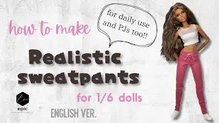 【DIY】Realistic sweatpants for 1/6 dolls
