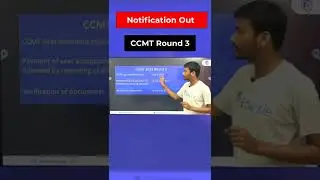 GATE CCMT Counselling 2022 3rd Round | CCMT 2022 Counselling Process for #NIT Dates