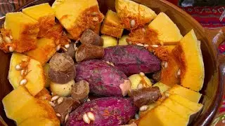 Dulce de calabaza con camote y guayaba