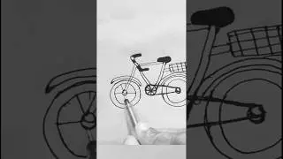 EASY DRAWING IDEAS | DRAWING OF A BICYCLE| #shorts #drawing #bicycle