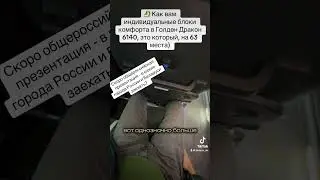 🐉 Как вам индивидуальные блоки комфорта в Голден Дракон 6140, это который, на 63 места)