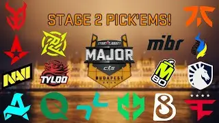 STAGE 2 PICK'EMS! | Starladder Budapest Major 2025 CS2 Major Pick'em Predictions