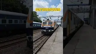 Unique Combination Very Rare Use WAG-9 ICF Blue 💙 Coaches Weekly Train At Memu #railway #viral
