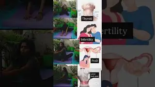 Yoga for Thyroid, Infertility, PCOD/PCOS Lower Back Pain #yogaforfertility #yogaforthyroid #backpain