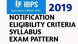 IBPS SO 2019
