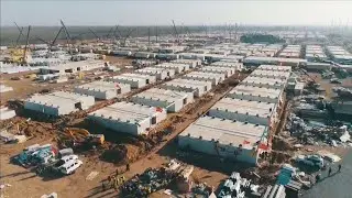Main structures of COVID-19 quarantine center almost completed in Shijiazhuang