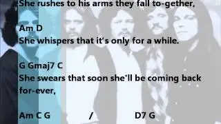 Backing track Lyin Eyes - The Eagles (chords and lyrics)
