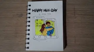 Living Art_divya is live | happy hug day | hug day special drawing | digital hug day celibrasion 😍 🤗