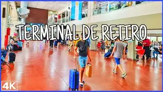 【4K】Buenos Aires Walk - TERMINAL de ÓMNIBUS de RETIRO | (Walking Tour Buenos Aires)