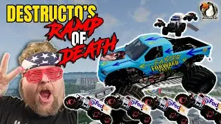 Monster Jam INSANE High Speed Jumps!  | BeamNG Drive | Grave Digger
