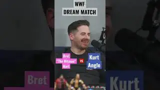 WWE Dream Match #shorts #podcast #wwe #wrestlingpodcast #brethart #kurtangle