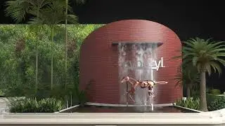 Orient Garden Waterfall