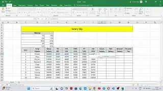 Create salary slip in excel | how to create salary slip in excel